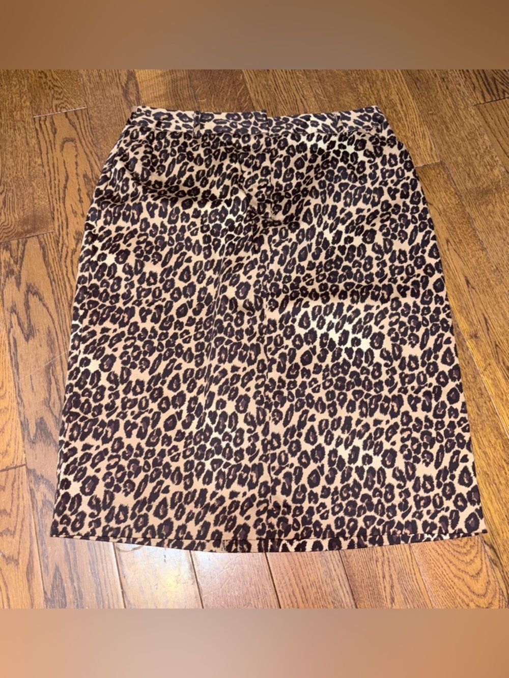 Leopard Print Pencil Skirt 8 office business siren coquette street grunge Y2K